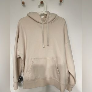Tna boyfriend hoodie cream size 2